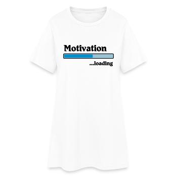Motivation loading - Robe T-shirt Femme - blanc - Devant
