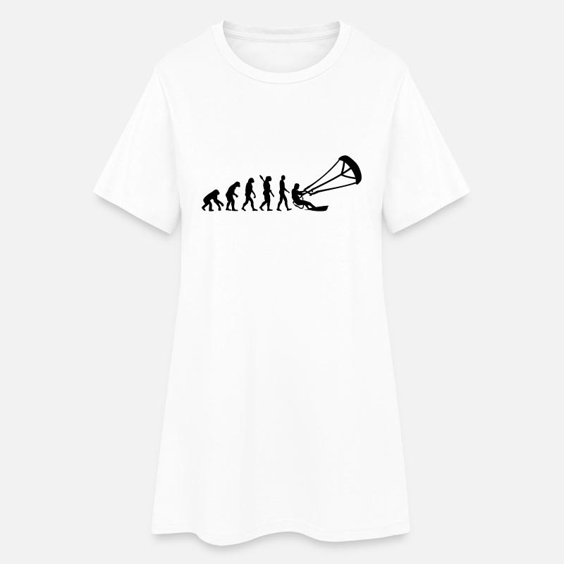 Evolution Kitesurfing - Robe T-shirt Femme - blanc