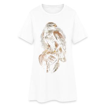 Falconry Falconers - Women’s T-Shirt Dress - white - Front