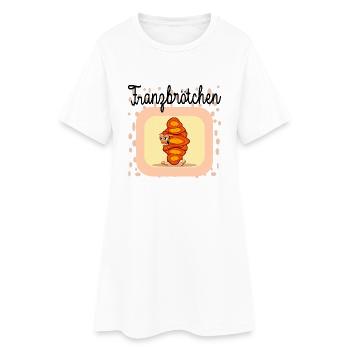 HAMBURG FRANZBRÖTCHEN KOSTÜM - Frauen T-Shirt-Kleid - Weiß - Vorne