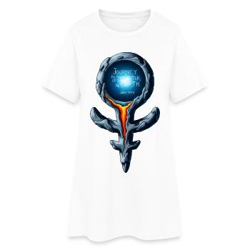 Jules Verne Rod - Robe T-shirt Femme - blanc - Devant