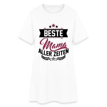 Beste Mama aller Zeiten - Frauen T-Shirt-Kleid - Weiß - Vorne