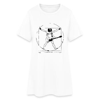 Da Vinci jupe - Robe T-shirt Femme - blanc - Devant