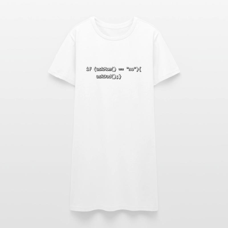 Wenn IF Mutter Vater Quellcode Programmierer Nerd Frauen T-Shirt-Kleid
