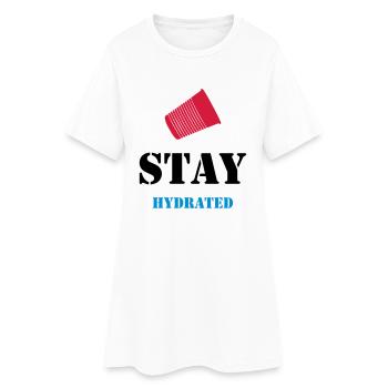 SÉJOUR HYDRATED - COUPE DE FÊTE - MUG PARTY - Robe T-shirt Femme - blanc - Devant