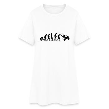 motocross_evolution - Women’s T-Shirt Dress - white - Front