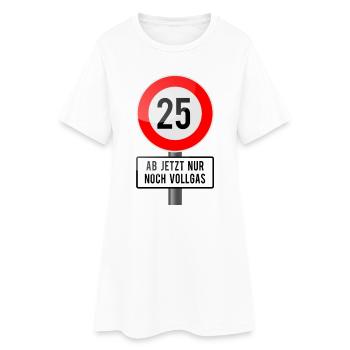 25vollgas - Robe T-shirt Femme - blanc - Devant