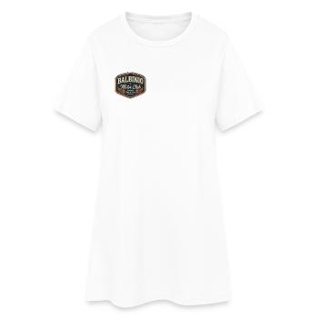 Balbinio Motor Club Vintage Badge - Women’s T-Shirt Dress - white - Front