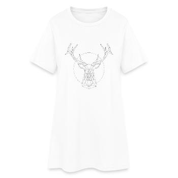 constellation Hirsch - Robe T-shirt Femme - blanc - Devant