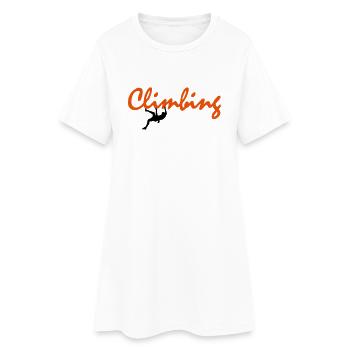 Climbing - Robe T-shirt Femme - blanc - Devant