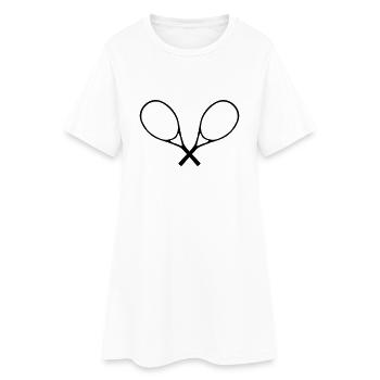 Tennis - Robe T-shirt Femme - blanc - Devant