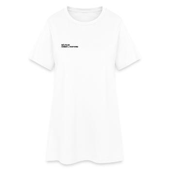 Né pour créer l'histoire - Citation Motivation - Robe T-shirt Femme - blanc - Devant