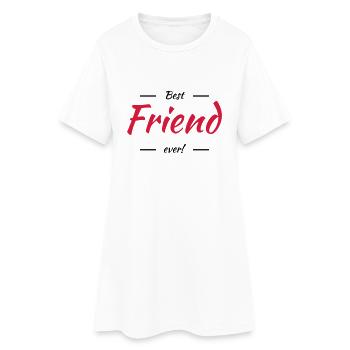 Best friend ever - Robe T-shirt Femme - blanc - Devant
