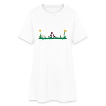 magic mushroom - Robe T-shirt Femme - blanc - Devant