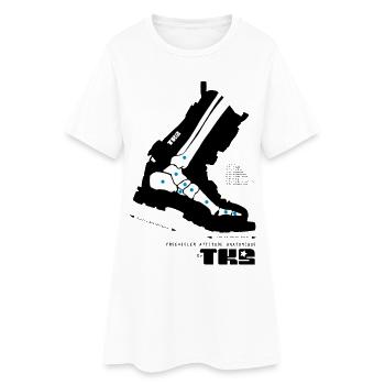 A Tgabarit SKULLschoes - Robe T-shirt Femme - blanc - Devant