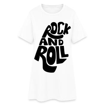 Rock and Roll, musique, musicien guitariste guitare * - Robe T-shirt Femme - blanc - Devant