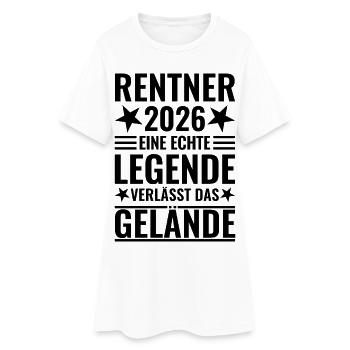 Retraités 2026 - Une légende quitte le site - Robe T-shirt Femme - blanc - Devant