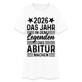 2026 L’année où les légendes obtiennent leur diplôme d’études secondaires - Robe T-shirt Femme - blanc - Devant
