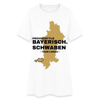 Schwaben | LINDAU - Frauen T-Shirt-Kleid - Weiß - Vorne