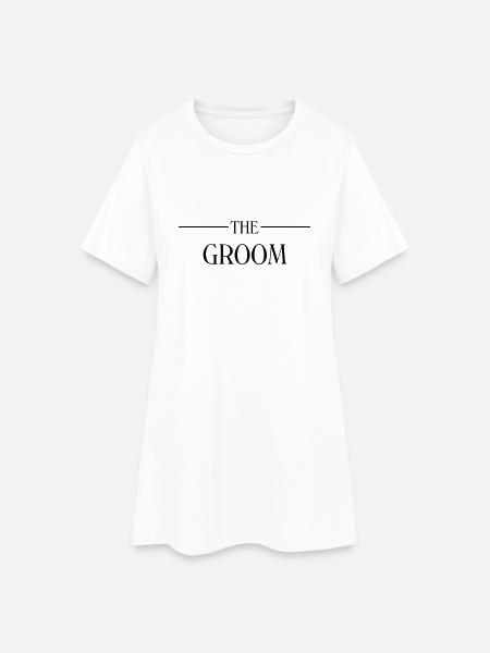 The Groom - Frauen T-Shirt-Kleid - Weiß