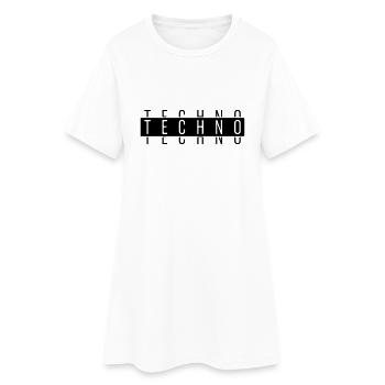 TECHNO TECHNO TECHNO - Robe T-shirt Femme - blanc - Devant