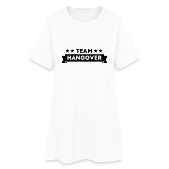 TEAM HANGOVER - VATERTAG - Frauen T-Shirt-Kleid - Weiß - Vorne