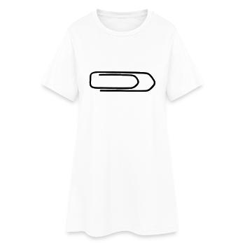 trombone - Robe T-shirt Femme - blanc - Devant
