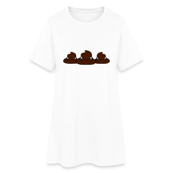 3 freunde geschwister team gesicht süß niedlich ba - Frauen T-Shirt-Kleid - Weiß - Vorne