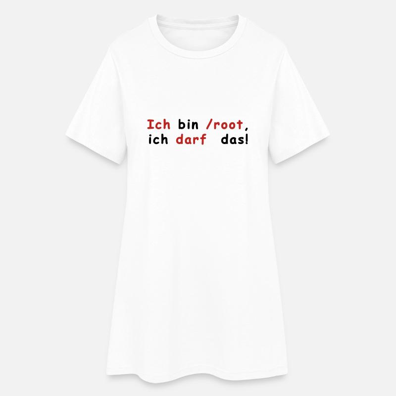 Root Linux - Women’s T-Shirt Dress - white