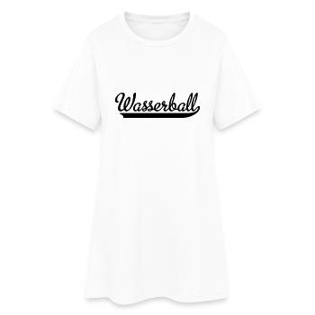 Wasserball - Frauen T-Shirt-Kleid - Weiß - Vorne