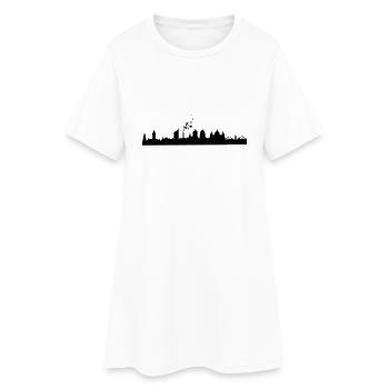 Leipzig Skyline - Women’s T-Shirt Dress - white - Front