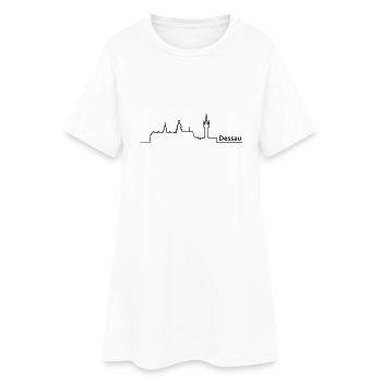 Dessau horizon - Robe T-shirt Femme - blanc - Devant