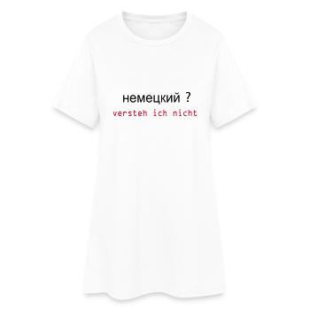 russisch - Frauen T-Shirt-Kleid - Weiß - Vorne
