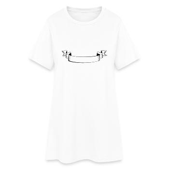 Ribbon, Banner, Vintage, Monogram, Wedding, Design - Robe T-shirt Femme - blanc - Devant