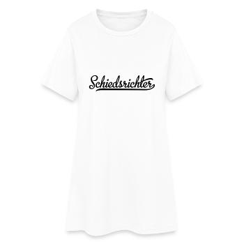 Schiedsrichter - Frauen T-Shirt-Kleid - Weiß - Vorne