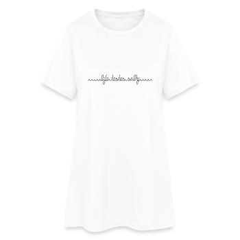 life tastes salty - Frauen T-Shirt-Kleid - Weiß - Vorne