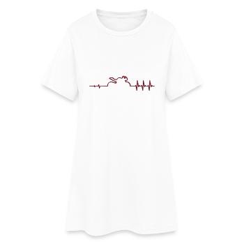 Puls street triple R schattiert - Frauen T-Shirt-Kleid - Weiß - Vorne