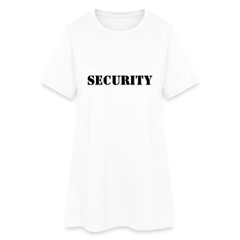 Security Design 5 - Frauen T-Shirt-Kleid - Weiß - Vorne