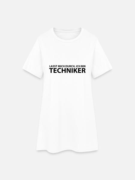 techniker - Frauen T-Shirt-Kleid - Weiß