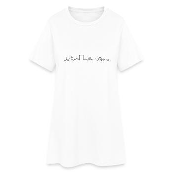 Skyline - Oberhausen - Frauen T-Shirt-Kleid - Weiß - Vorne