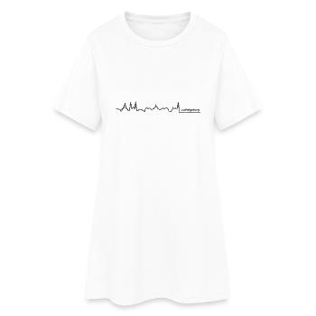 ludwigsburg skyline - Frauen T-Shirt-Kleid - Weiß - Vorne