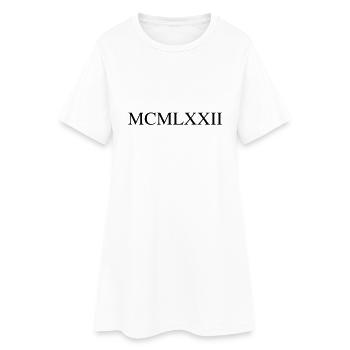 1972 - Robe T-shirt Femme - blanc - Devant