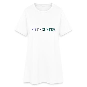 kitesurfer_vec_3 fr - Robe T-shirt Femme - blanc - Devant