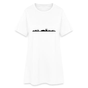 Skyline - Regensburg - Frauen T-Shirt-Kleid - Weiß - Vorne