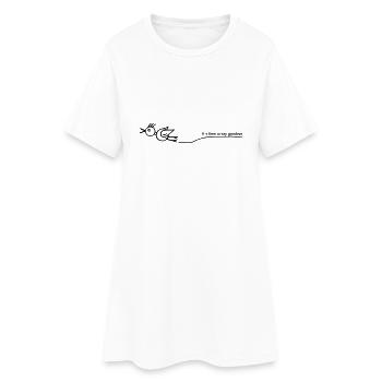 It's time to say goodbye - Frauen T-Shirt-Kleid - Weiß - Vorne