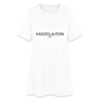 Kaiserslautern - Frauen T-Shirt-Kleid - Weiß - Vorne
