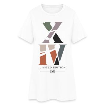 Roman XIV Édition Limitée 14 Ans - Robe T-shirt Femme - blanc - Devant