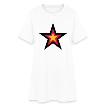 étoiles 3 couleurs Allemagne nation noir rouge or - Robe T-shirt Femme - blanc - Devant