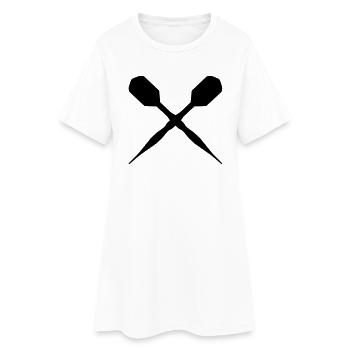dart - Women’s T-Shirt Dress - white - Front