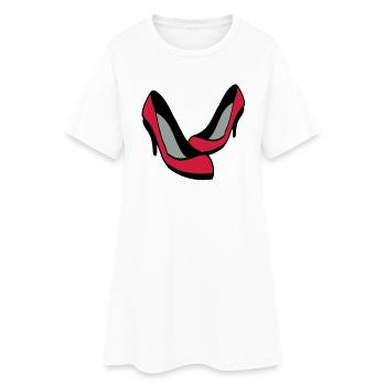 schuhe - Frauen T-Shirt-Kleid - Weiß - Vorne